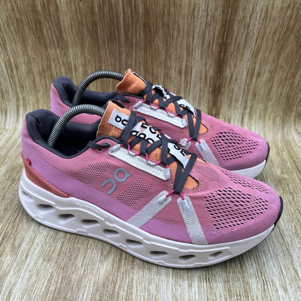 On Cloudeclipse Running Shoes Women's Size 10.5 Tangerine/Ivory Cloudtec